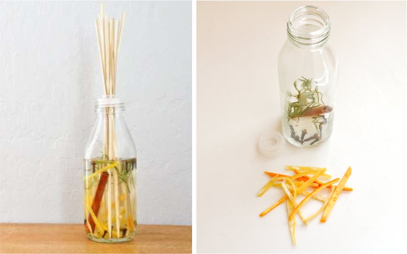 Difuzor natural de parfum pentru casa ta cu portocale